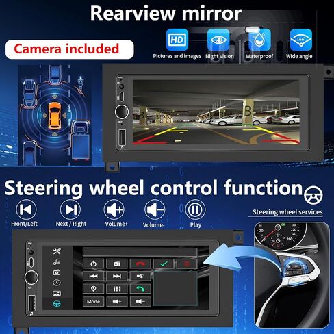 Plug&Play Car Stereo for Dodge Ram 1994-2001 /Dakota1987-2000 /Caravan 1984-2000 / Pickup D150 D250 D350 1984-1993/Town&Country 1990-2000/Grand Cherokee 1993-1998 Wireless CarPlay&Android Auto AM/FM in Saudi Arabia