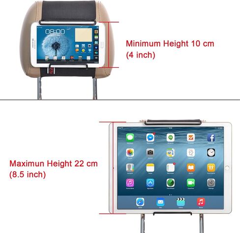 TFY Angle Adjustable Car Headrest Mount Holder for 12.9" Tablets in Saudi Arabia