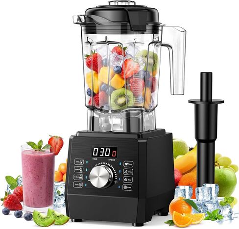 1800W Countertop Blenders for Kitchen, Blender for Smoothie with 70 oz BPA-Free Pitcher, 25000 RPM Smoothie Blender with 6 Presets, Multiple Speeds, Time Setting, Pulse for Milkshakes,Ice Crushing in Saudi Arabia