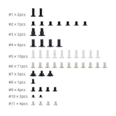 SYOUQING 50pcs Full Set Screw Replacement Kit for Nintendo Switch OLED Model HEG-001 — Complete Console Screw Set with Repair Tools (Not for Standard Switch/Lite/Switch 2) in Saudi Arabia