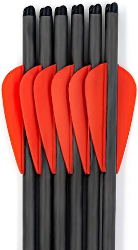 BALLISTA 12.8 in Carbon Mini Crossbow Bolts, 6 Pack, 140 Grain Steel Tips in Saudi Arabia