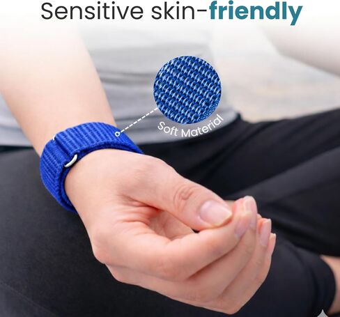 Herz P1 Smart Band + Blue Strap – Fitness & Sleep Tracking Wristba, Extra Adjustable Nylon Bands, Long Battery Life, Activity & Rest Monitoring, Splash Resistant, App Connected in Kuwait