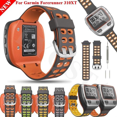 SKM Watchband for Garmin Forerunner 310XT Smart Watch Sports Silicone Replacement Bracelet Straps Forerunner 310XT Wristband Correa (Color : Color A, Size : for Forerunner 310XT) in Saudi Arabia