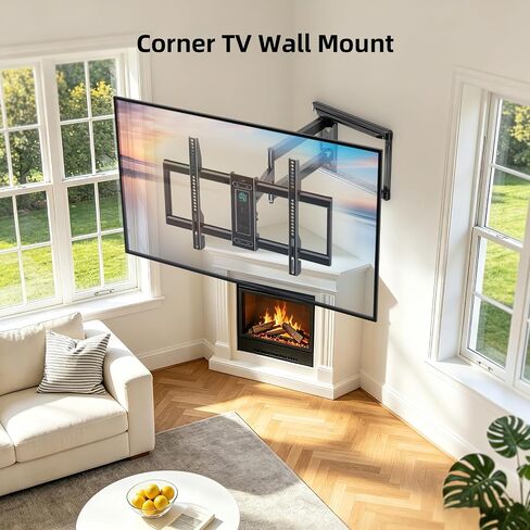 HCMOUNTING Outdoor Weatherproof Full Motion TV Wall Mount for 26–65" Flat & Curved TVs in Kuwait