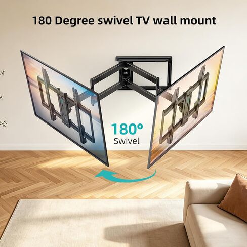 HCMOUNTING Outdoor Weatherproof Full Motion TV Wall Mount for 26–65" Flat & Curved TVs in Kuwait