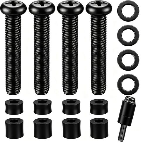 M8 Screws for Samsung TV M8 x 45mm Pitch 1.25mm TV Mounting Bolts Screws with 25mm Long Spacers Work with Samsung 42“ 50" 55" 60" 65" 70" 75" 82" TV in Kuwait