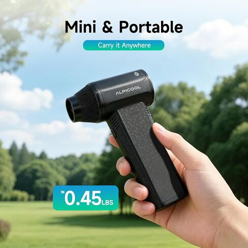 Alpicool Cordless Compressed Air Duster 150000 RPM Electric Air Duster, 3-Gear Adjustable Rechargeable Keyboard Cleaner, Portable Mini Blower for PC, Laptop, Car Interior, Office and Home Cleaning in Kuwait