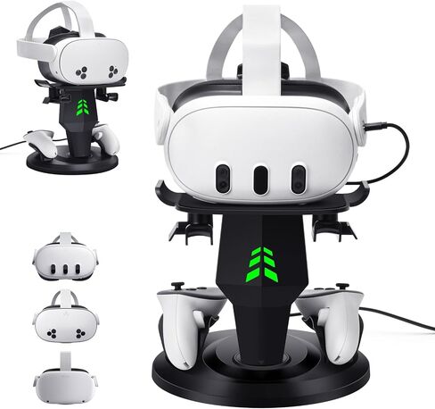 VR Charging Dock for Meta Quest 3, Quest 3S, Quest 2, VR Accessories in Saudi Arabia