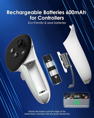 Magnetic Charging Dock for Meta Quest 3/3S Charging Station Charger in Saudi Arabia