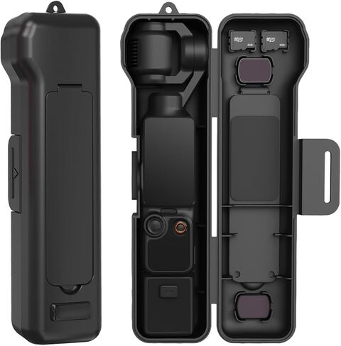 GeeRic Hard Travel Carrying Case Compatible with DJI Pocket4/3, 4 Cpl/Nd Filter Storage Slots and 2 Storage Card Slots, Screen Gimbal Protection with Wrist Strap Pink in Saudi Arabia