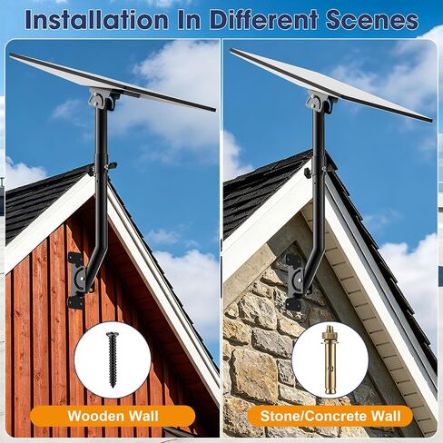 Standard Mount for Starlink 4/4X/Gen 3, 25 Inches Adjustable Roof Mount for Starlink Gen 3, 360° Rotate Wall Mount for Starlink Gen 4 Mounting Kit with Extend Pole Mount, Rustproof, Weatherproof in Saudi Arabia