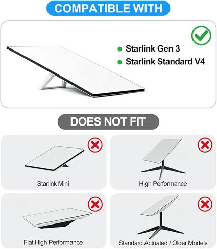 PandaShield Starlink Straight Pole Mount for Standard Gen 3/V4 Dish in Saudi Arabia
