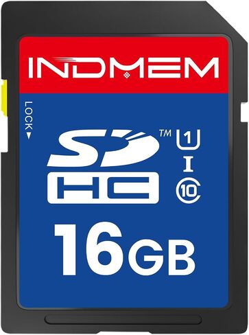 16GB SD Card, C10 SDHC UHS-I Memory Cards U1 Class 10 High-Speed Full 4K HD Video Compatible with Digital Point-and-Shoot Cameras, HD Camcorders, DSLR and PC in Saudi Arabia