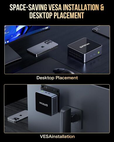 GMKtec Mini PC Intel Core i7-1185G7 (up to 4.8 GHz) 16GB DDR4 512GB SSD Desktop Mini Computers WiFi 6, BT 5.2/ DP, HDMI/RJ45 2.5G/USB4.0 in Kuwait