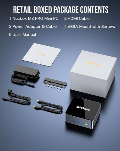 GMKtec Mini PC Intel Core i7-1185G7 (up to 4.8 GHz) 16GB DDR4 512GB SSD Desktop Mini Computers WiFi 6, BT 5.2/ DP, HDMI/RJ45 2.5G/USB4.0 in Kuwait