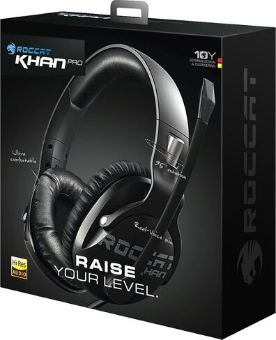 Roccat Khan Pro Competitive High Resolution Gaming Headset | Black (ROC-14-622) in Saudi Arabia