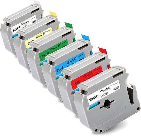 Labelwell 6-Pack Fluorescent Color Label Tape Replacement for Brother M in Saudi Arabia