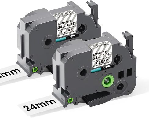 COLORTY TZe-151 Replacement for TZe TZ Tape 24mm 0.94 Laminated Clear in Kuwait