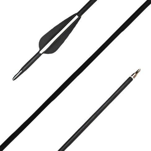 31.5Inch Carbon Arrow Targeting Practice Hunting Arrows Spine 400 for Compound & Recurve & English Long Bow with Removable Tips (Pack of 12) in Saudi Arabia