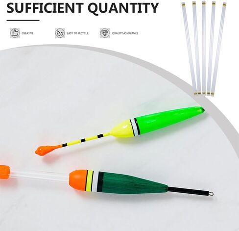 Uonlytech 10pcs Mm Diameter Plastic Fishing Float Tube for Carp, Lightweight and Sturdy Sponge Material, for Freshwater Fishing and Easy Observation in Saudi Arabia