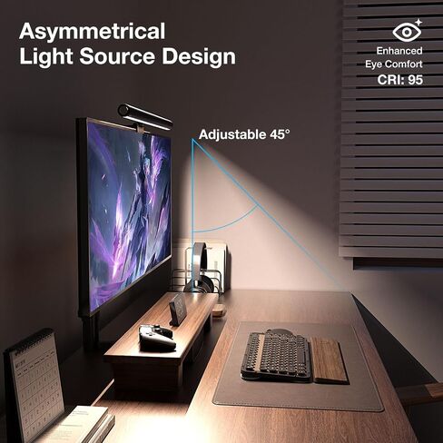 LED Screen Light Bar, Stepless Dimming Monitor Lamp for Desk Office Home Game, No Screen Glare/Touch Control/Space Saving/USB Powered in Saudi Arabia