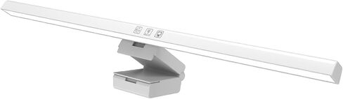 Pomya LED Computer Monitor Lamp, Computer Monitor Light Bar 3 Color Temperature ABS for Home (White) in Saudi Arabia