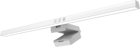 Pomya LED Computer Monitor Lamp, Computer Monitor Light Bar 3 Color Temperature ABS for Home (White) in Saudi Arabia