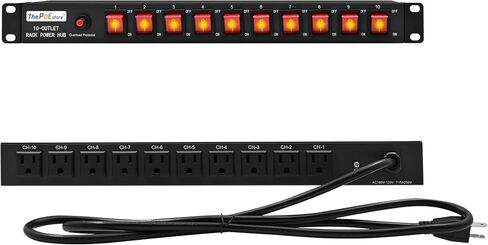 1U Horizontal PDU 19" Rack Mount Power Strip in Saudi Arabia