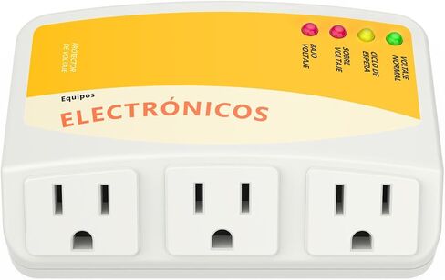 Refrigerator Surge Protector, Malictele Single Outlet Voltage Protector Home Appliances 120V 10A Voltage Brownouts Plug Outlet for Fridge TV Air Conditioners Surge Protector -1 Pack in Kuwait