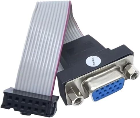 Mainboard Graphics Card DB CRT Interface 2.54mm FC-12P 12Pin Female to 15Pin Host Case Bracket GPU Extension Cable in Saudi Arabia