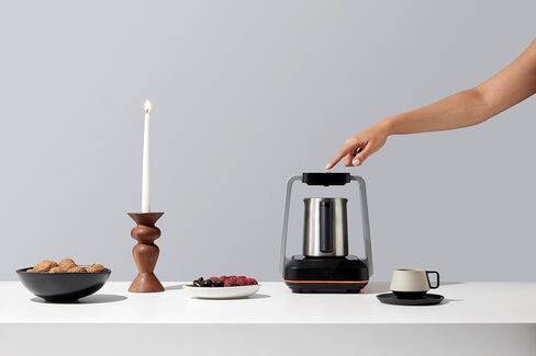 SAKI Turkish Coffee Maker, Electric with Open Form Design, SandBrew Technology, Peak Foam Detection, 100% Plastic-Free Stainless Steel, Dishwasher Safe, 1-5 Cup, 120V - Black in Saudi Arabia