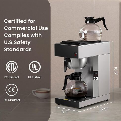 SYBO 12-Cup Commercial Pour Over Coffee Maker SF-CB-2GA in Kuwait