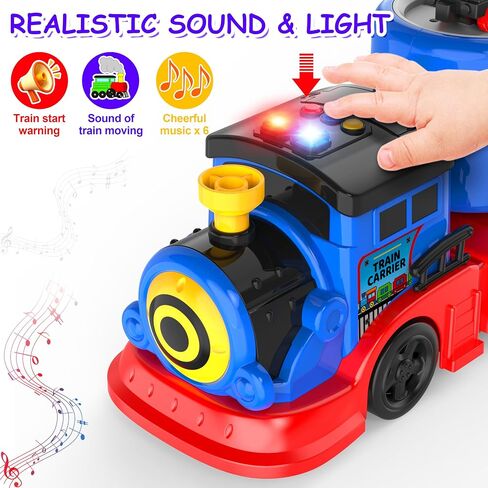 Number Train Set for Kids, Include 1 Transport Trucks, 8 Magnetic Trains in Saudi Arabia