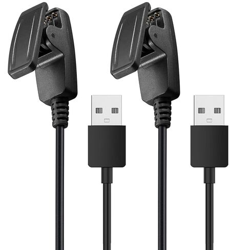 عبوتان متوافقتان مع كابل شاحن Garmin Lily 2، شحن بديل USB-A بطول 3.3أقدام/1 متر لـ Garmin Lily/Forerunner 645 630 230 in Kuwait