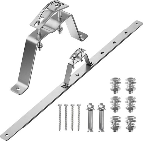 Eave Antenna Mount Bracket Kit 304 Stainless Steel with Adjustable Eave Brace 45"-60" for TV FM CB Antenna Mast Pole Installation,Standoff 4" from Wall in Saudi Arabia