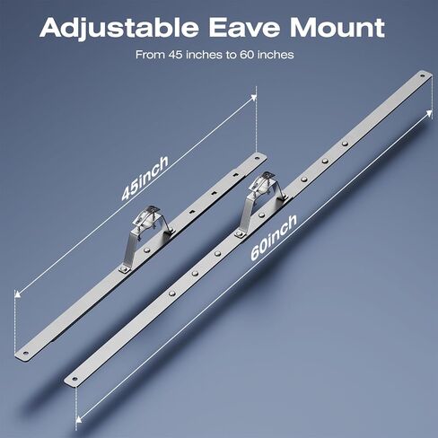 Eave Antenna Mount Bracket Kit 304 Stainless Steel with Adjustable Eave Brace 45"-60" for TV FM CB Antenna Mast Pole Installation,Standoff 4" from Wall in Saudi Arabia