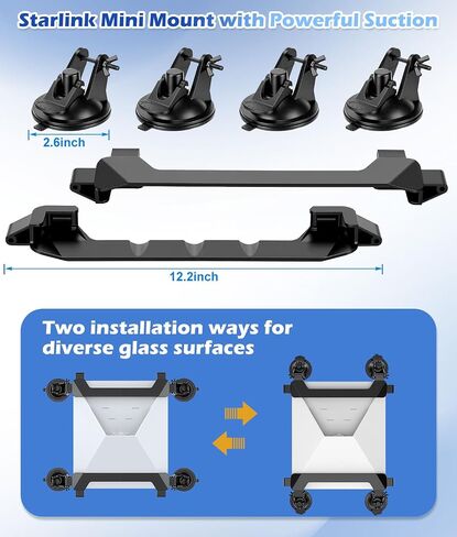 Starlink Mini Mount,Starlink Mini Car Mount, Strong Suction Cup Mount in Saudi Arabia