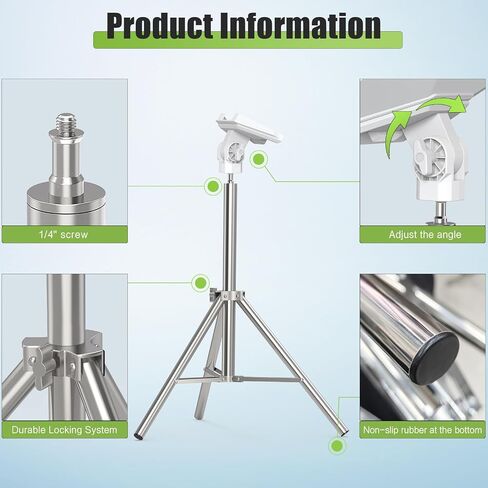 Starlink Mini Tripod Mount with 1/4" Screw Adapter, Stainless Steel Telescopic Stand, Adjustable Height & 360° Tilt, Universal Ball Head for Versatile Angle Adjustment. (mn03) in Saudi Arabia