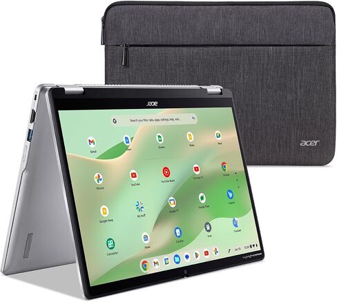 آيسر كروم بوك سبين 314 CP314-2HN-30V1 كمبيوتر محمول قابل للتحويل | إنتل كور i3-N305 | شاشة WUXGA IPS مقاس 14 بوصة تعمل باللمس بزجاج كورنينج غوريلا | 8 جيجابايت LPDDR5 | 128 جيجابايت eMMC | Wi-Fi 6E | كاميرا ويب FHD | نظام تشغيل Chrome in Kuwait