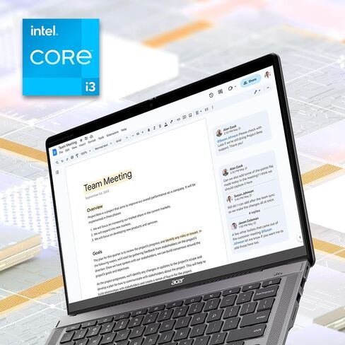 آيسر كروم بوك سبين 314 CP314-2HN-30V1 كمبيوتر محمول قابل للتحويل | إنتل كور i3-N305 | شاشة WUXGA IPS مقاس 14 بوصة تعمل باللمس بزجاج كورنينج غوريلا | 8 جيجابايت LPDDR5 | 128 جيجابايت eMMC | Wi-Fi 6E | كاميرا ويب FHD | نظام تشغيل Chrome in Kuwait