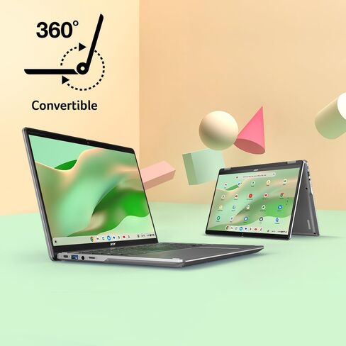 آيسر كروم بوك سبين 314 CP314-2HN-30V1 كمبيوتر محمول قابل للتحويل | إنتل كور i3-N305 | شاشة WUXGA IPS مقاس 14 بوصة تعمل باللمس بزجاج كورنينج غوريلا | 8 جيجابايت LPDDR5 | 128 جيجابايت eMMC | Wi-Fi 6E | كاميرا ويب FHD | نظام تشغيل Chrome in Kuwait