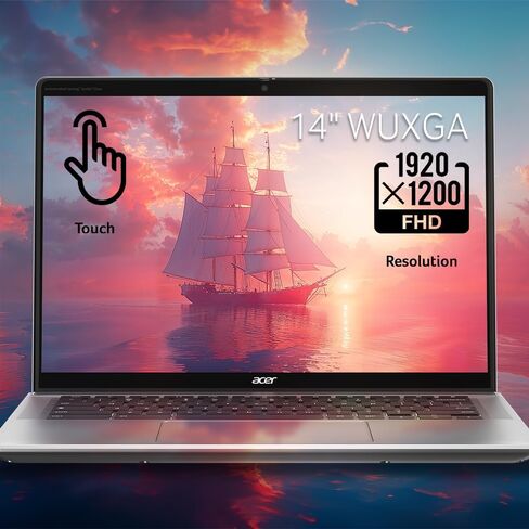 آيسر كروم بوك سبين 314 CP314-2HN-30V1 كمبيوتر محمول قابل للتحويل | إنتل كور i3-N305 | شاشة WUXGA IPS مقاس 14 بوصة تعمل باللمس بزجاج كورنينج غوريلا | 8 جيجابايت LPDDR5 | 128 جيجابايت eMMC | Wi-Fi 6E | كاميرا ويب FHD | نظام تشغيل Chrome in Kuwait