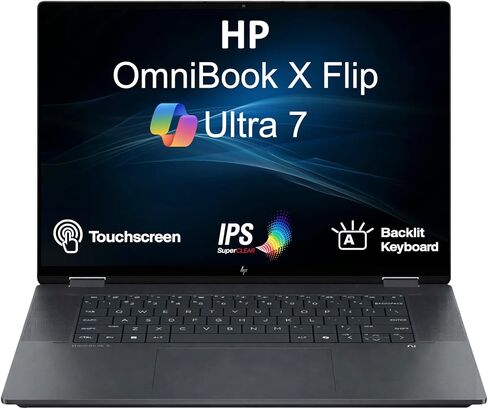 HP OmniBook X Flip AI Powered 2-in-1 Copilot+ Laptop 16.0" Touch IPS WUXGA in Saudi Arabia