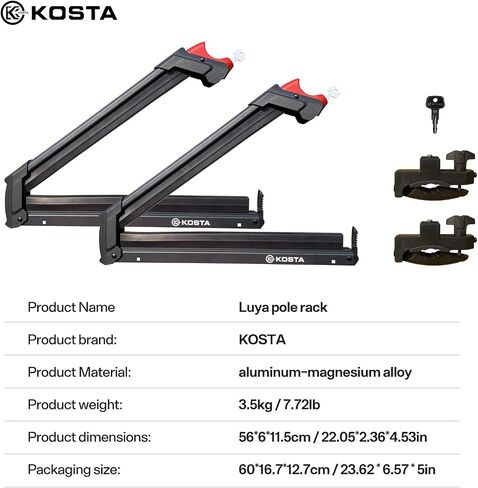 Kosta Ski & Snowboard Rack for Car Roof & Pickup Tonneau Cover in Saudi Arabia