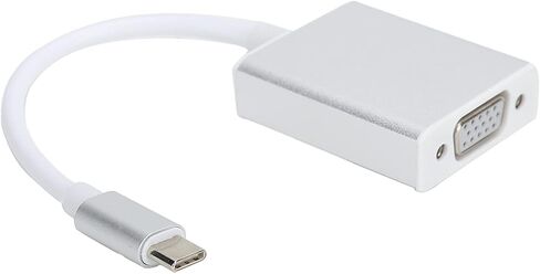 Precise TypeC to VGA Adapter Silver Durable Compact Male to in Saudi Arabia