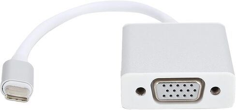Precise TypeC to VGA Adapter Silver Durable Compact Male to in Saudi Arabia