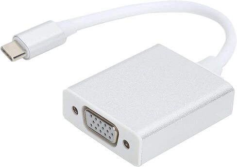 Precise TypeC to VGA Adapter Silver Durable Compact Male to in Saudi Arabia