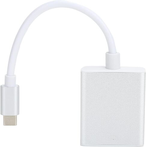 Precise TypeC to VGA Adapter Silver Durable Compact Male to in Saudi Arabia