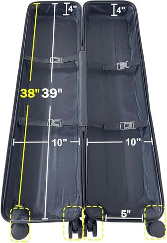39" L x 10" W x 8" H Trade Show Shipping Case for Roll Up Banner Stands with Handles and Shoulder Strap Travel Hard Carrying Case inside size: (39" L x 10" W x 8" H) NEW39 in Kuwait