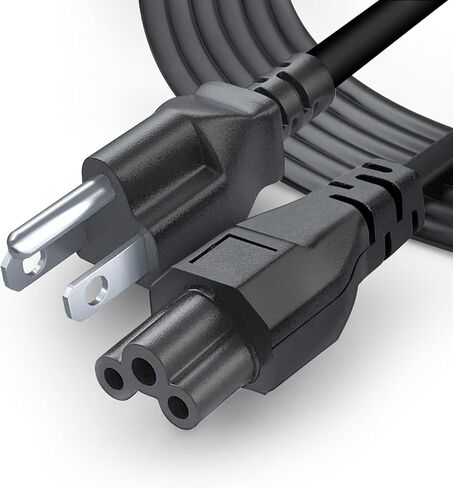 3 Prong AC Laptop Power Cord 5Ft Universal Power Cable | 125V | for Dell HP LG Lenovo Asus Acer Toshiba Sony Laptops/Notebooks, Monitors, Printers, Scanners NEMA 5-15P to C5 Power Cable in Saudi Arabia